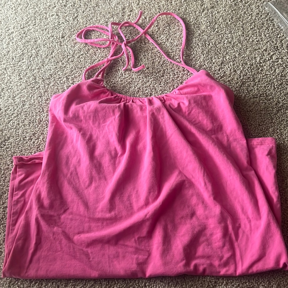 Pink Bra Top Dress